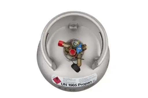 [G-600_22] Aluminium LPG Fles Multikraan met knie